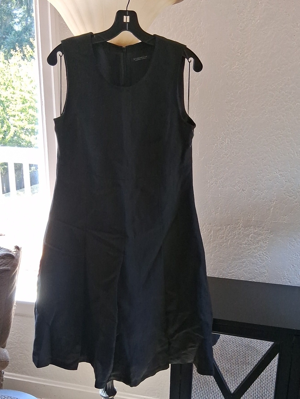 STRENESSE Black Sleeveless A-Line Dress